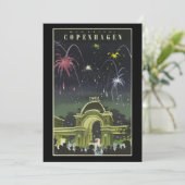 ヴィンテージコペンハーゲン旅行ポスター、 カード (スタンド正面)