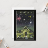 ヴィンテージコペンハーゲン旅行ポスター、 カード (正面/裏面インサイチュ)