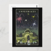 ヴィンテージコペンハーゲン旅行ポスター、ポストカード ポストカード (正面/裏面)