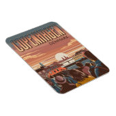 ヴィンテージコペンハーゲン旅行観光客サンセットギフト マグネット (右側)