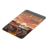 ヴィンテージコペンハーゲン旅行観光客サンセットギフト マグネット (左側)