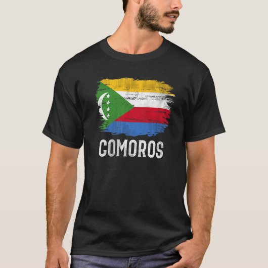 ヴィンテージコモロ国旗 Tシャツ (正面)