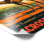 ヴィンテージコモンウェルス鉄道ポスター フォトプリント            (角)