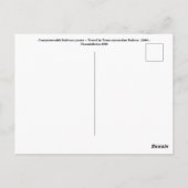 ヴィンテージコモンウェルス鉄道ポスター ポストカード (裏面)