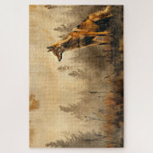 ヴィンテージコヨーテ秋の風景20x30 ジグソーパズル (縦)