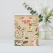 ヴィンテージコラージュアート ポストカード (スタンド正面)