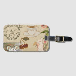 ヴィンテージコラージュアート ラゲッジタグ