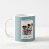 ヴィンテージコラージュタイポグラフィモダンエレガントco コーヒーマグカップ (左)