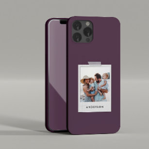 ヴィンテージコラージュタイポグラフィモダン紫 iPhone 13 PRO MAXケース