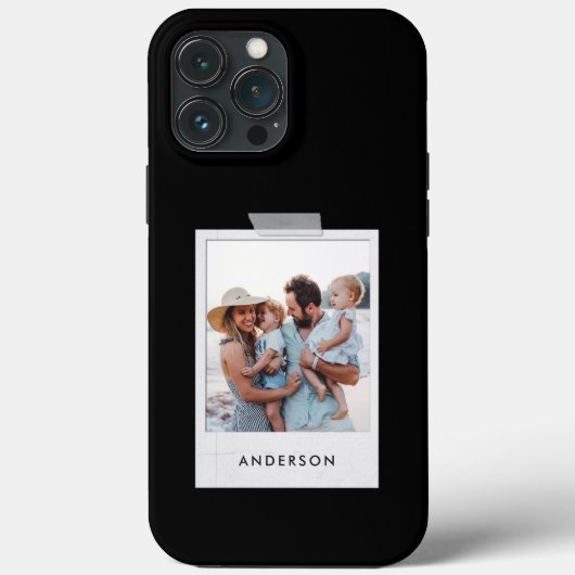 ヴィンテージコラージュタイポグラフィモダン黒 Case-Mate iPhoneケース (裏面)