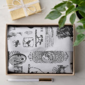 ヴィンテージコラージュデコパージティッシュペーパー 薄葉紙 (ギフト)