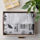 ヴィンテージコラージュデコパージティッシュペーパー 薄葉紙 (ギフト)