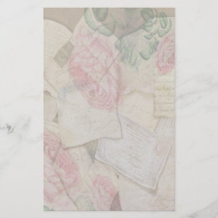 ヴィンテージコラージュフランスの、手紙、はがき