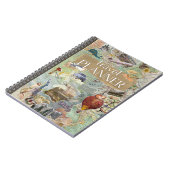 ヴィンテージコラージュ旅行プランナー ノートブック (左側)