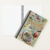 ヴィンテージコラージュ旅行プランナー ノートブック (内側)