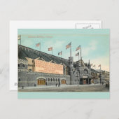 ヴィンテージコリセウム建物シカゴハガキ ポストカード (正面/裏面)