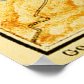 ヴィンテージコリント・ギリシャの地図（1894年） ポスター (角)