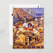 ヴィンテージコルシカ，フランス –  ポストカード (正面/裏面)