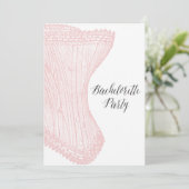 ヴィンテージコルセットのバチェロレッテパーティー 招待状 (スタンド正面)