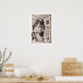 ヴィンテージコルセットファッションポスター ポスター (キッチン)