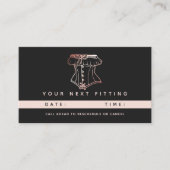 ヴィンテージコルセットロゴランジェリーブティック 予約カード (正面)