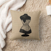 ヴィンテージコルセット枕 クッション (ブランケット)