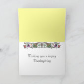 ヴィンテージコルヌコピアカスタム感謝祭カード シーズンカード (内部)