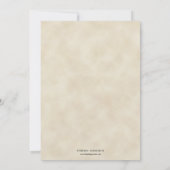 ヴィンテージコルヌコピア果実レッドフレーム感謝祭 招待状 (裏面)