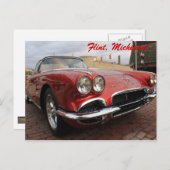 ヴィンテージコルベット ポストカード (正面/裏面)