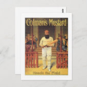 ヴィンテージコルマンズマスタードがフィールドCricket Aをリード ポストカード (正面/裏面)