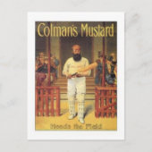 ヴィンテージコルマンズマスタードがフィールドCricket Aをリード ポストカード (正面)