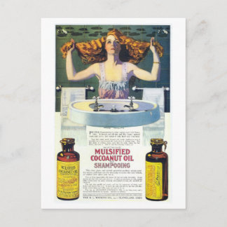 ヴィンテージコレス・フィリップスアールヌーボーシャンプー広告 ポストカード
