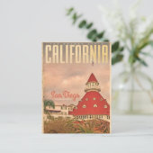 ヴィンテージコロナドビーチ旅行はがき ポストカード (スタンド正面)