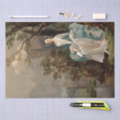 ヴィンテージコロニアル19世紀アンティークデコページ 薄葉紙 (クラフト)