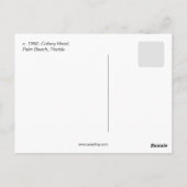 ヴィンテージコロニーホテルパームビーチFL ポストカード (裏面)