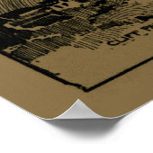 ヴィンテージコロラドの地図(1912) – タン ポスター (角)