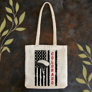 ヴィンテージコロラドパラグライディングスカイダイビングパラシュート トートバッグ