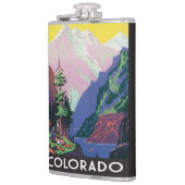ヴィンテージコロラドマウンテンシーン フラスク (左)