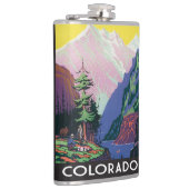 ヴィンテージコロラドマウンテンシーン フラスク (右)