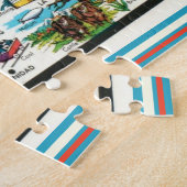 ヴィンテージコロラドマップポストカードジグソーパズル ジグソーパズル (側面)