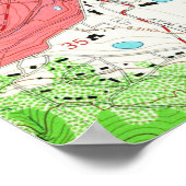 ヴィンテージコロラド春COの地図(1961) ポスター (角)