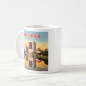 ヴィンテージコロンバスオハイオ コーヒーマグカップ (正面左)