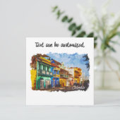 ヴィンテージコロンビア水彩挨拶カード カード (スタンド正面)