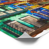 ヴィンテージコロンビア水彩画ポスター ポスター (角)