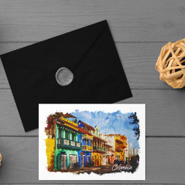 ヴィンテージコロンビア水彩絵葉書 ポストカード