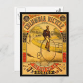 ヴィンテージコロンビア自転車再印刷はがき ポストカード (正面/裏面)