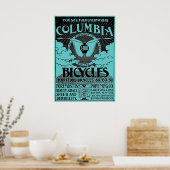 ヴィンテージコロンビア自転車広告ポスター ポスター (キッチン)