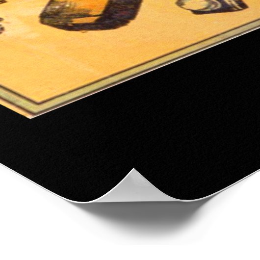 ヴィンテージコロンビア自転車36 x 24再印刷ポスター ポスター (角)