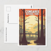 ヴィンテージコンガリーナショナルパークサウスカロライナ ポストカード (正面/裏面)