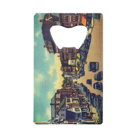 ヴィンテージコングレ通り，ポートマス， NH写真 クレジットカード栓抜き (正面)